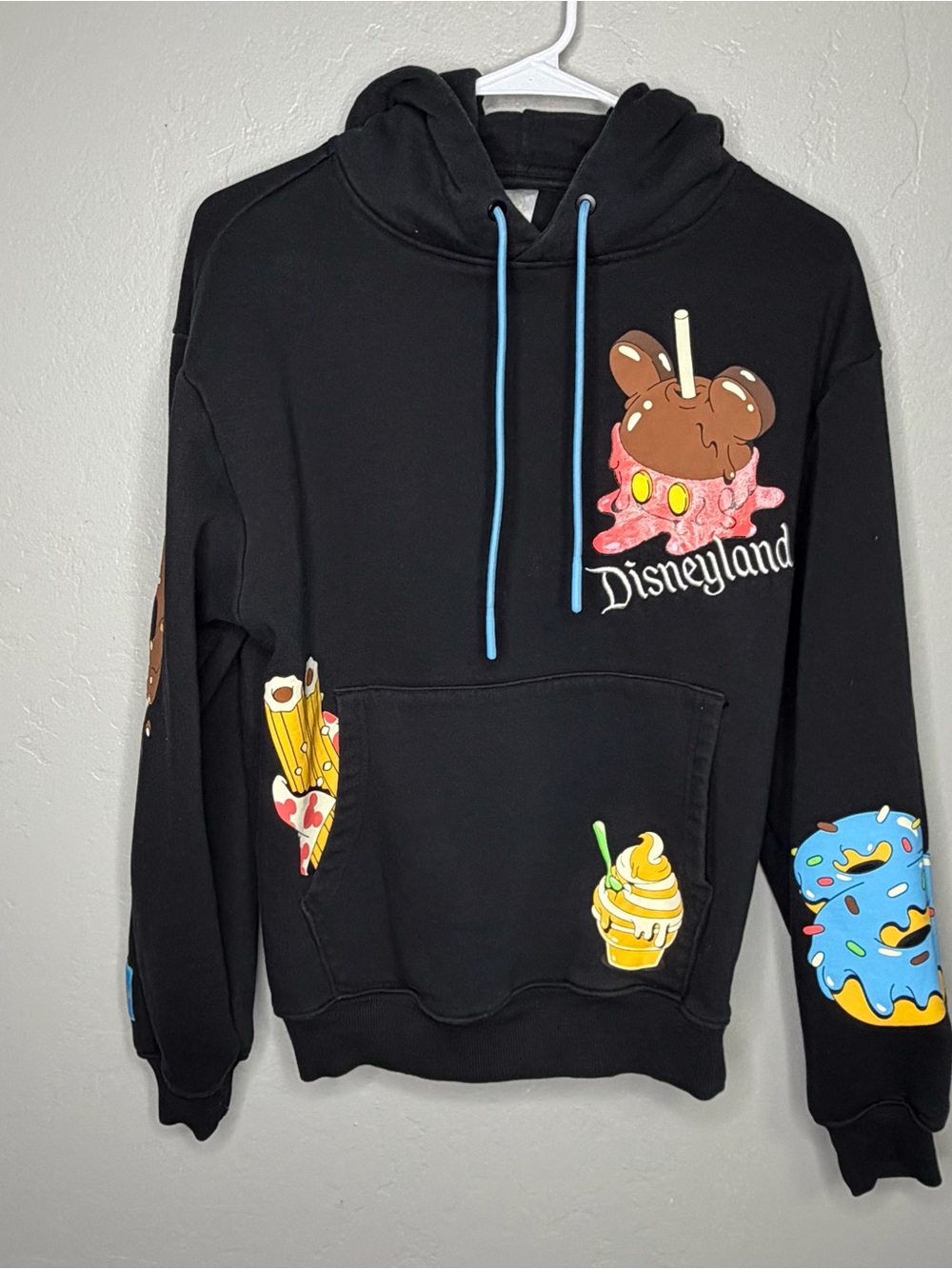 Disney Parks Disney Eats Mickey Snacks Dole Whip Churro Black Hoodie XS